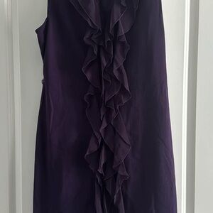 Connected Apparel Deep Purple Midi Dress